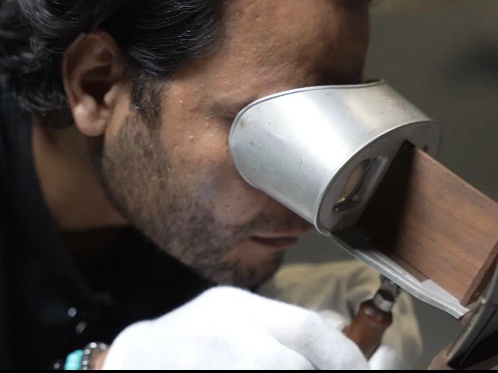 Hazem Harb in his studio